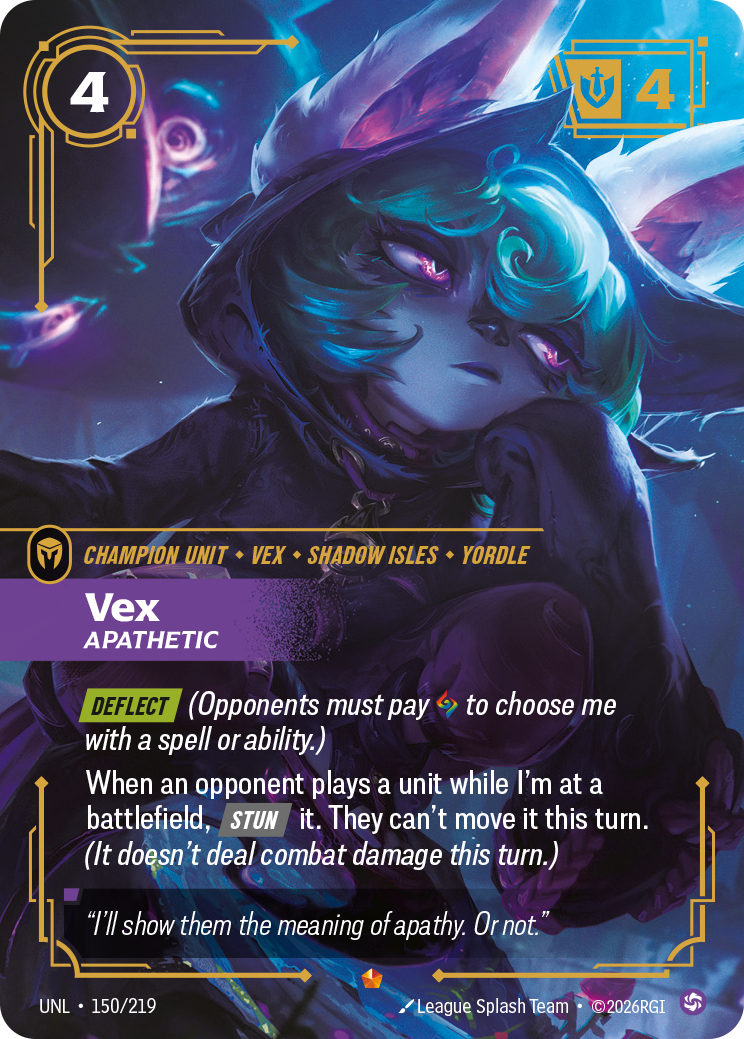 Riftbound TCG - Vex, Apathetic | Unleashed 150/219
