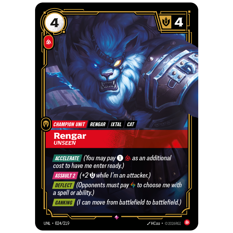 Riftbound TCG - Rengar, Unseen | Unleashed 024/219