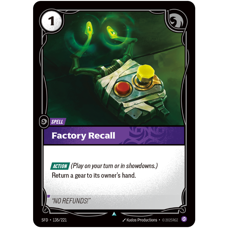 Factory Recall - Riftbound Spiritforged #135