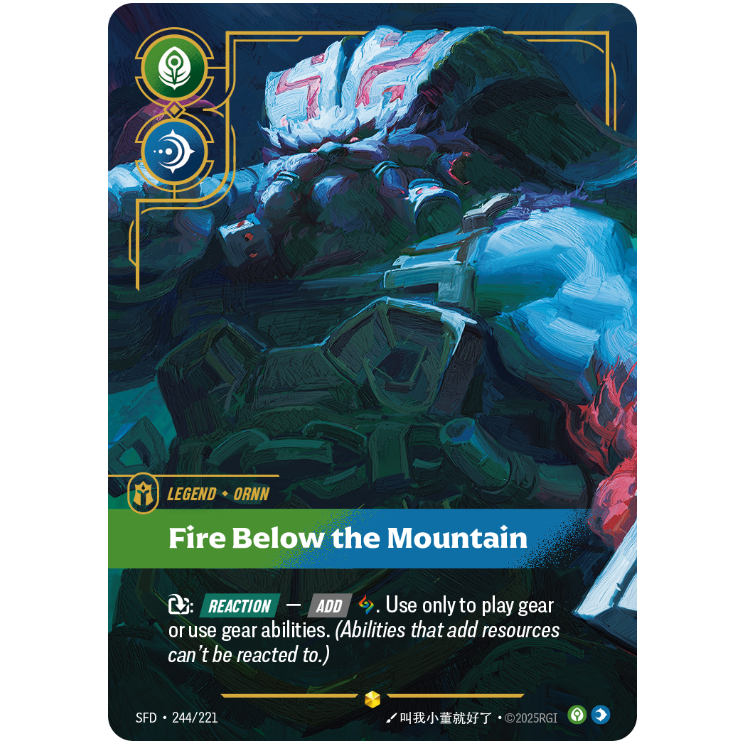 Fire Below The Mountain - Riftbound Spiritforged #244