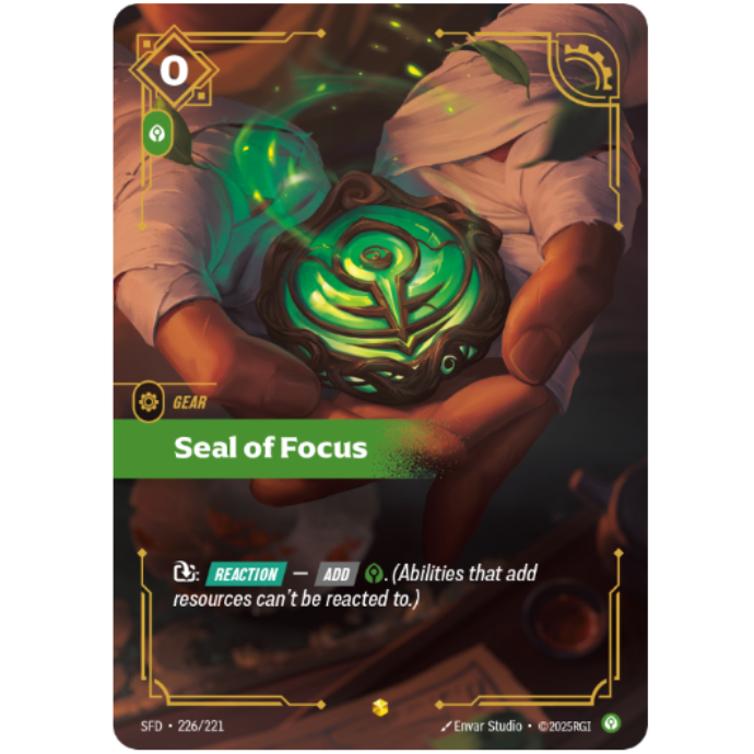 Seal Of Focus - Riftbound Spiritforged #226