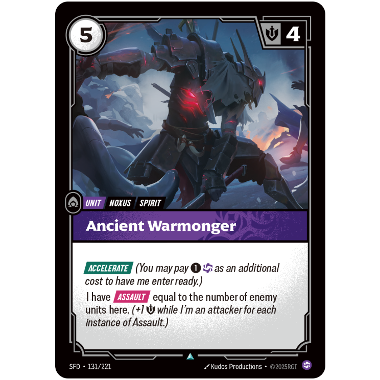 Ancient Warmonger - Riftbound Spiritforged #131