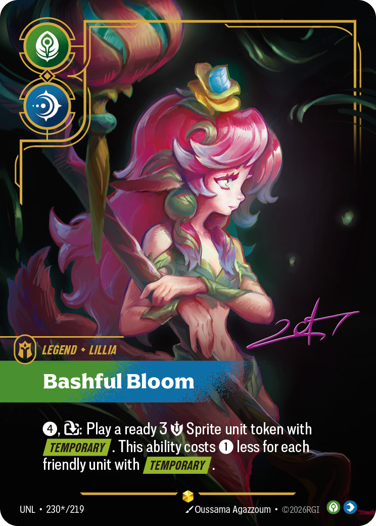 Riftbound TCG - Bashful Bloom | Unleashed 230s/219