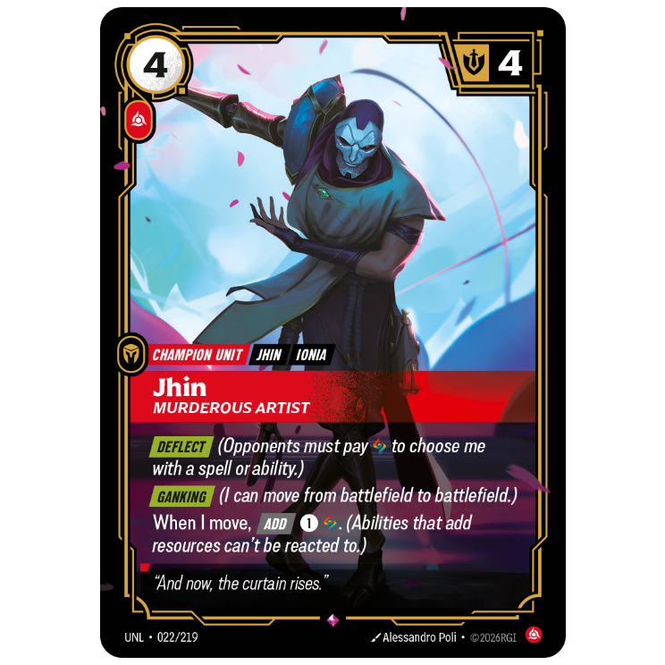 Riftbound TCG - Jhin, Murderous Artist | Unleashed 022/219