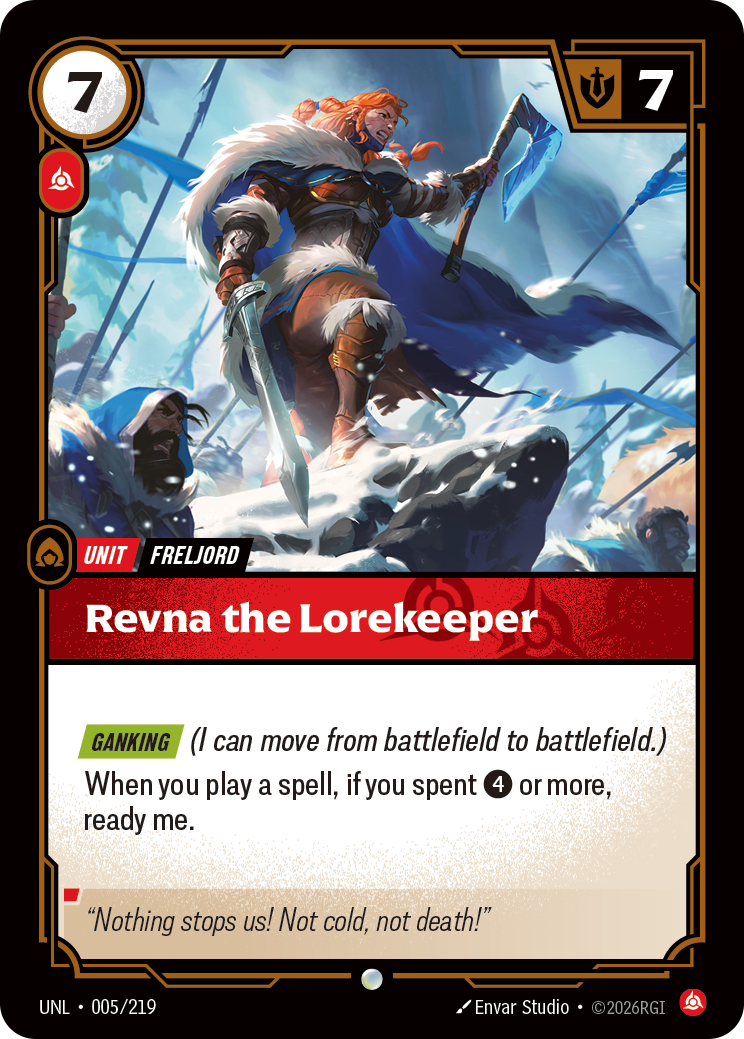 Riftbound TCG - Revna the Lorekeeper | Unleashed 005/219