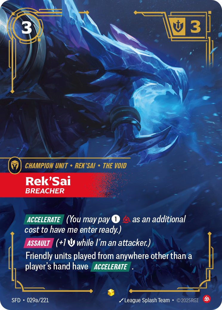 Rek Sai Breacher - Riftbound Spiritforged #29a