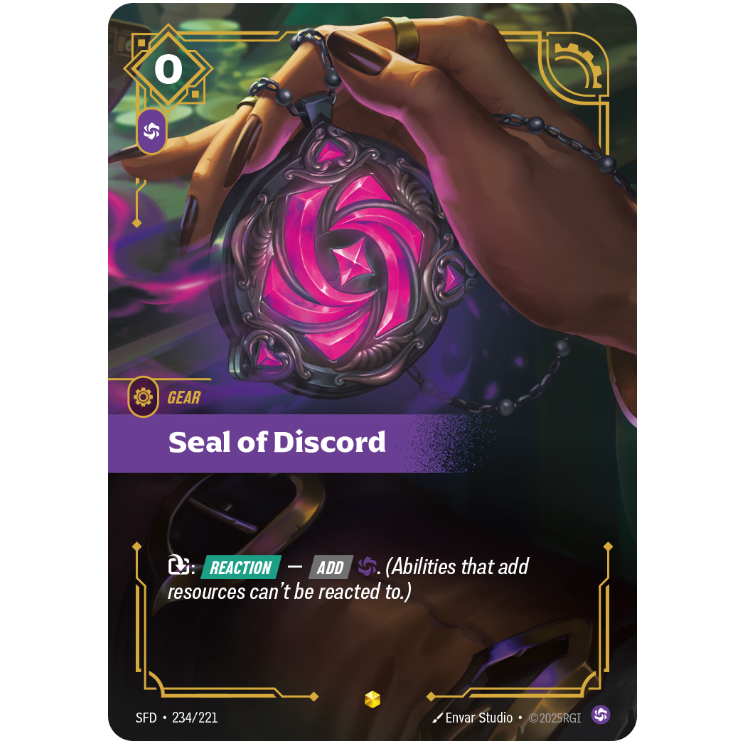 Seal Of Discord - Riftbound Spiritforged #234