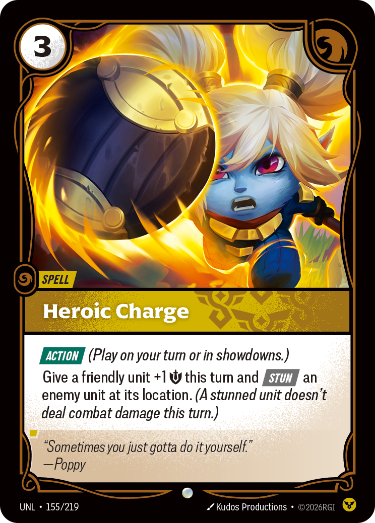 Riftbound TCG - Heroic Charge | Unleashed 155/219