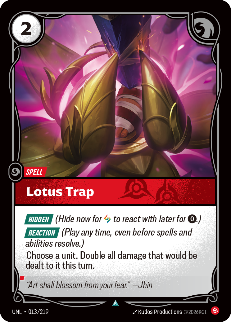 Riftbound TCG - Lotus Trap | Unleashed 013/219