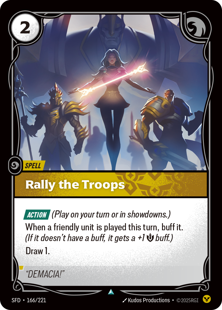 Rally The Troops - Riftbound Spiritforged #166