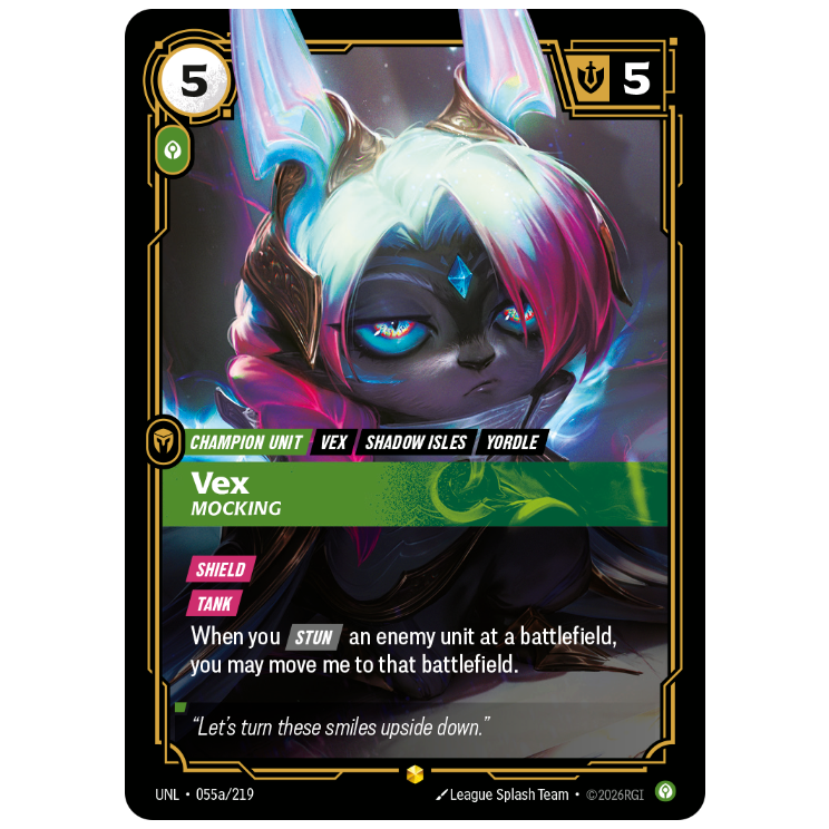 Riftbound TCG - Vex, Mocking | Unleashed 055a/219