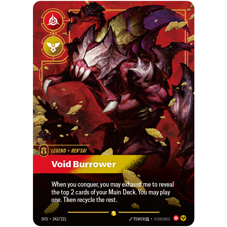 Void Burrower - Riftbound Spiritforged #243