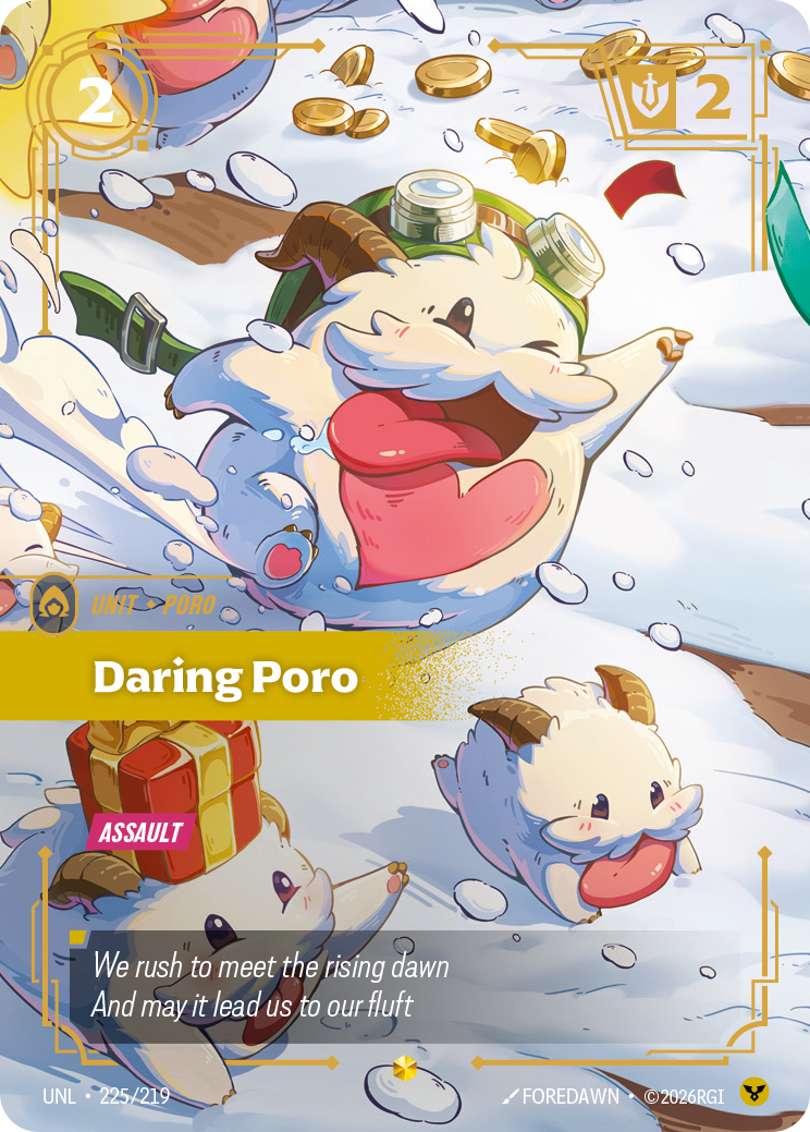 Riftbound TCG - Daring Poro | Unleashed 225/219