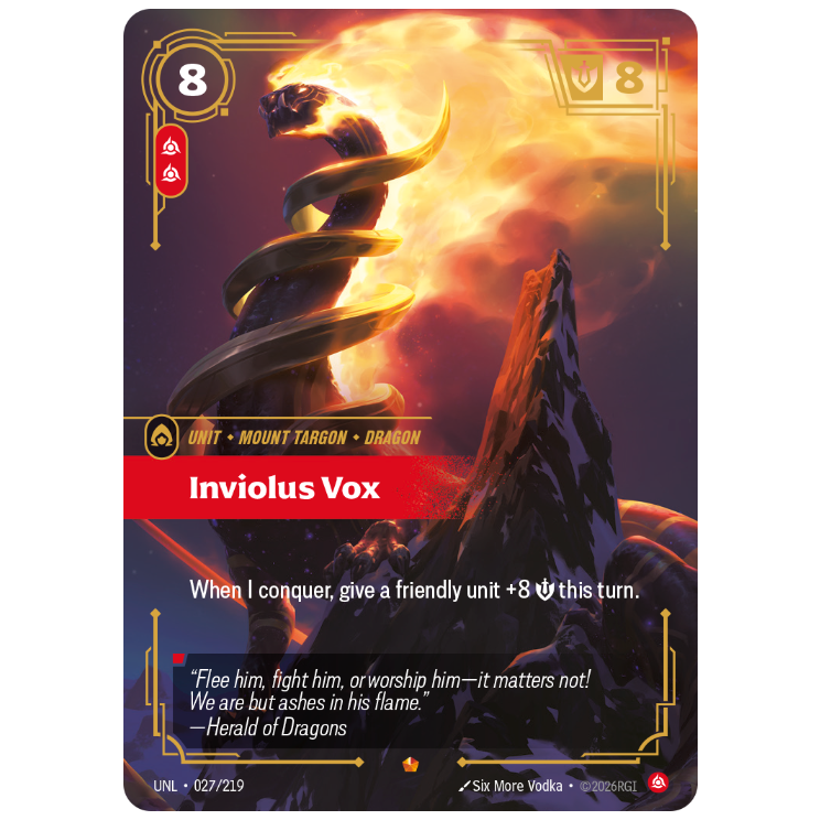 Riftbound TCG - Inviolus Vox | Unleashed 027/219
