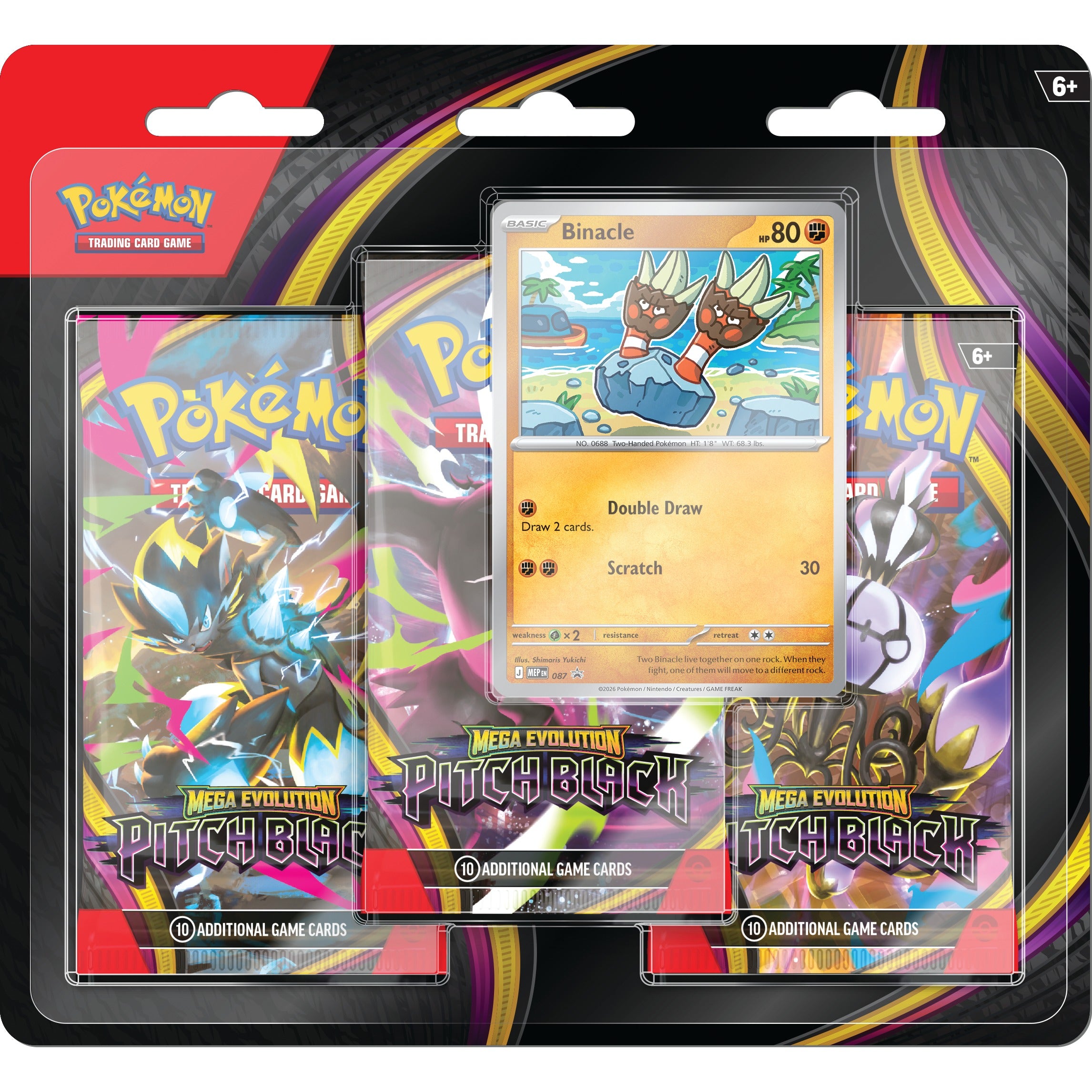 Pokemon TCG Pitch Black Three-Booster Blister (1:1)
