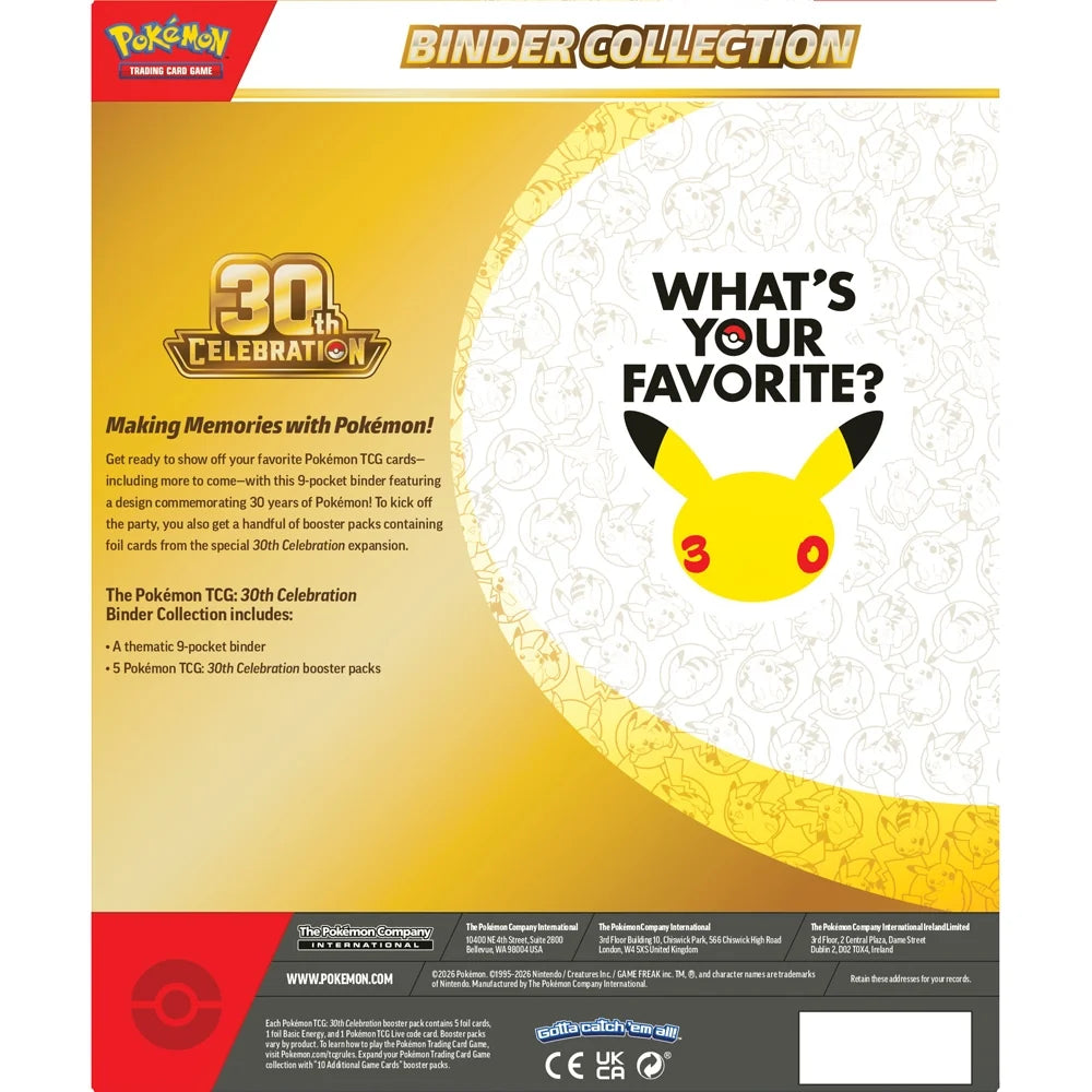 Pokémon TCG: 30th Celebration – Binder Collection