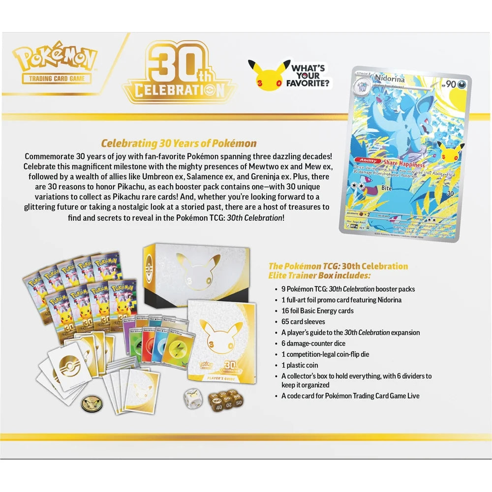 Pokémon TCG: 30th Celebration – Elite Trainer Box