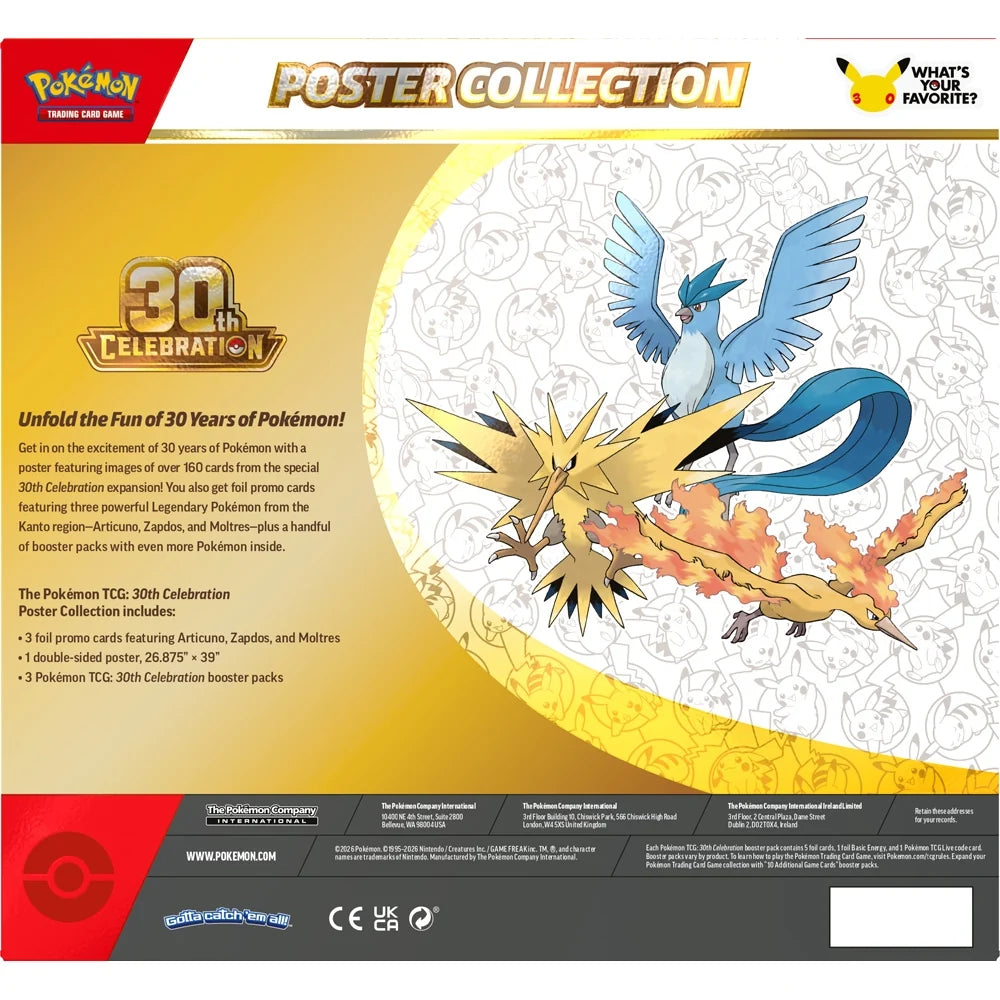 Pokémon TCG: 30th Celebration – Poster Collection