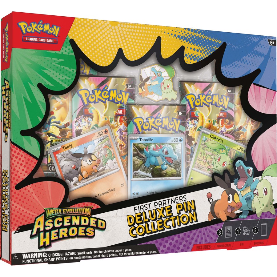 Pokémon TCG Ascended Heroes First Partners Deluxe Pin Collection