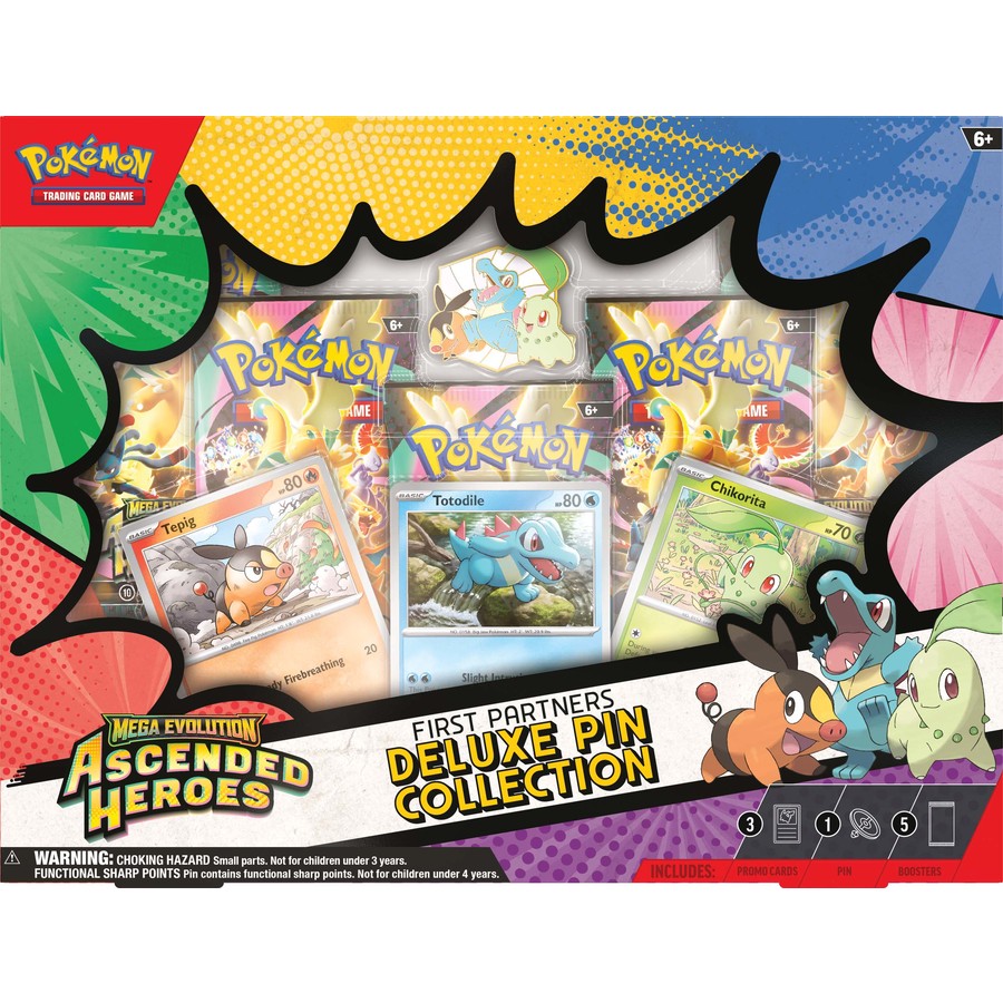 Pokémon TCG Ascended Heroes First Partners Deluxe Pin Collection