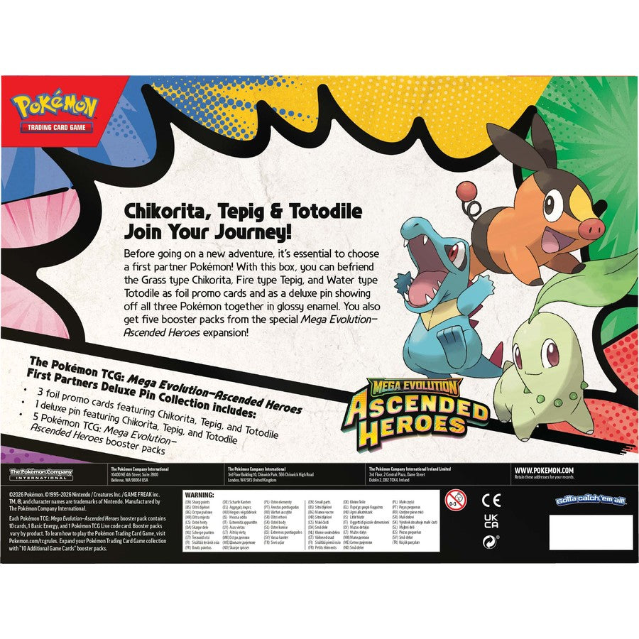 Pokémon TCG Ascended Heroes First Partners Deluxe Pin Collection
