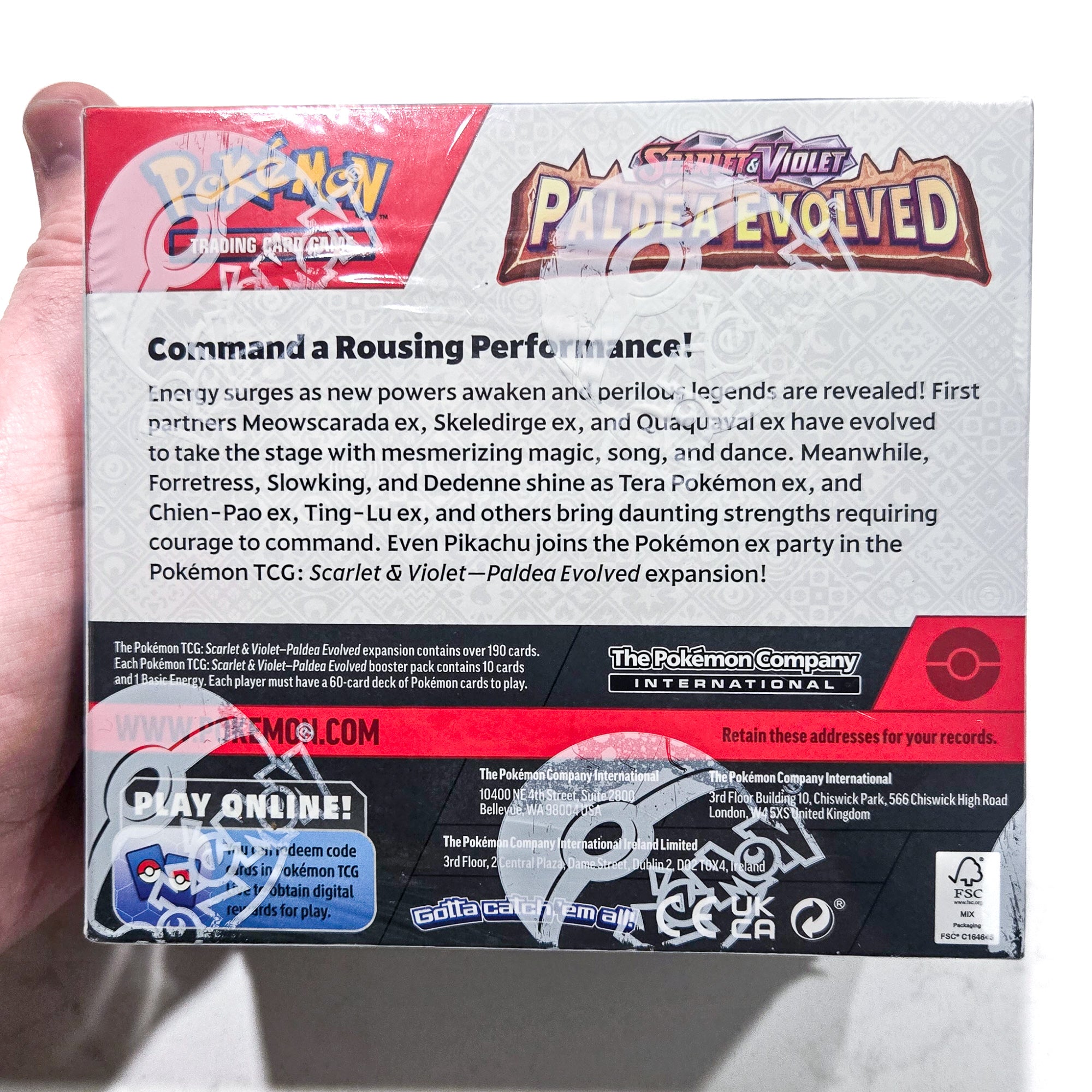 Pokémon Paldea Evolved Booster Box sealed English SV02