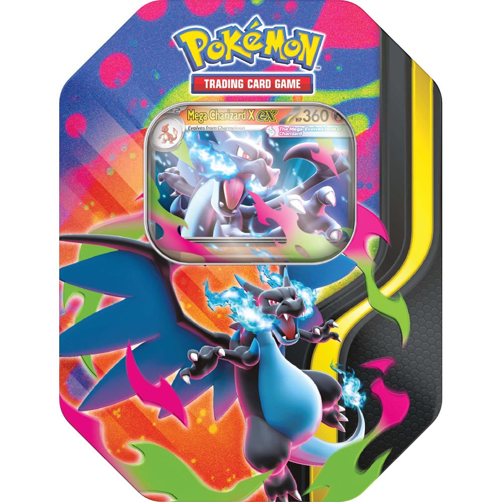 Pokémon TCG Mega Charizard ex Tin – Assorted