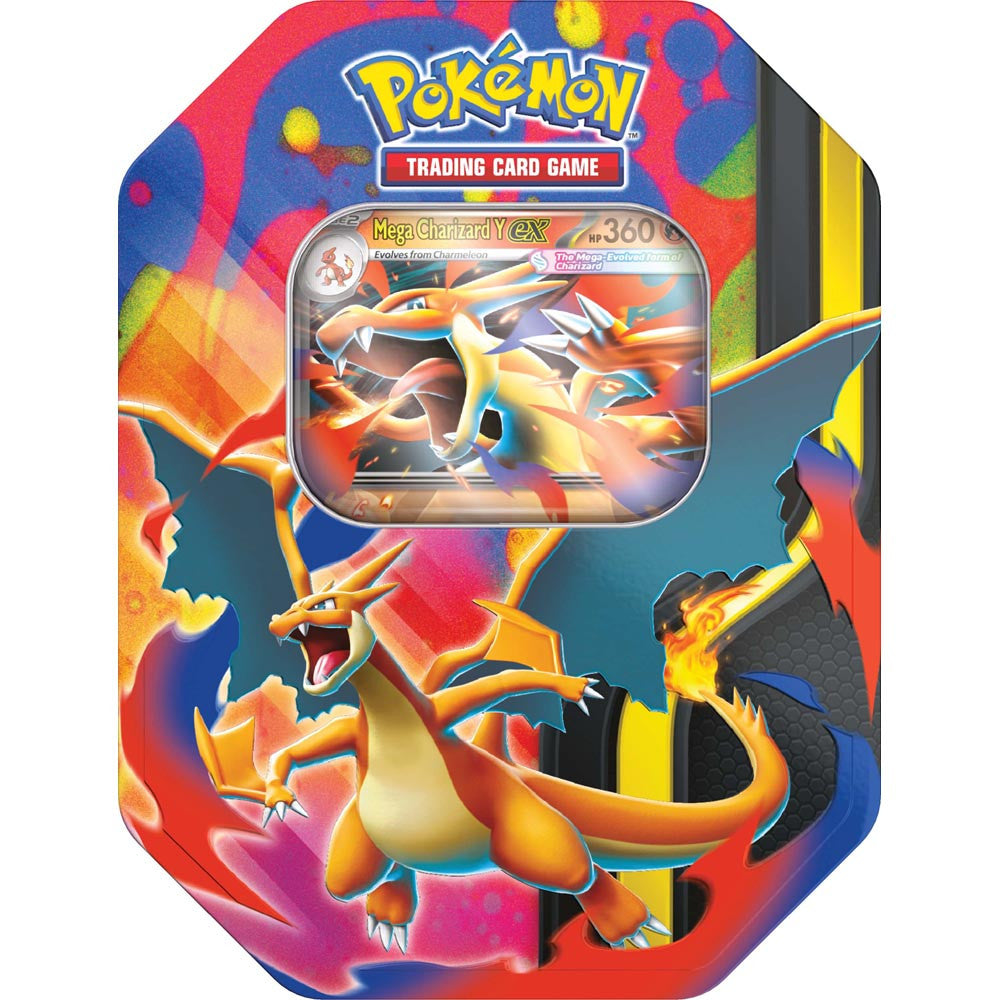 Pokémon TCG Mega Charizard ex Tin – Assorted