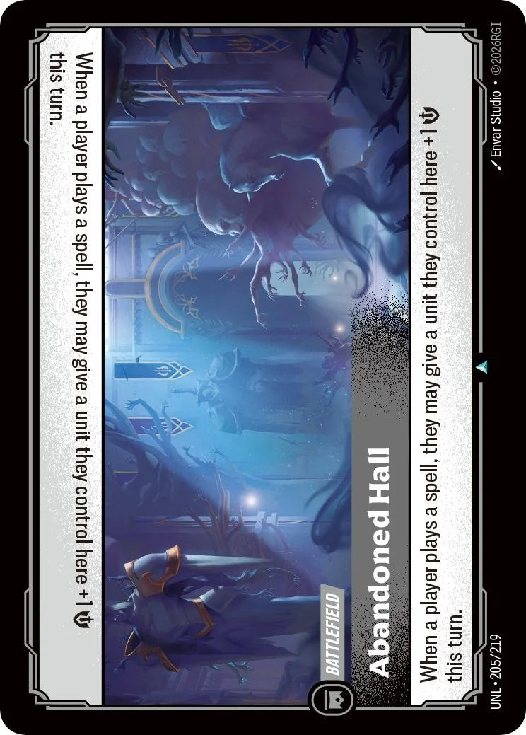 Riftbound TCG - Abandoned Hall | Unleashed 205/219