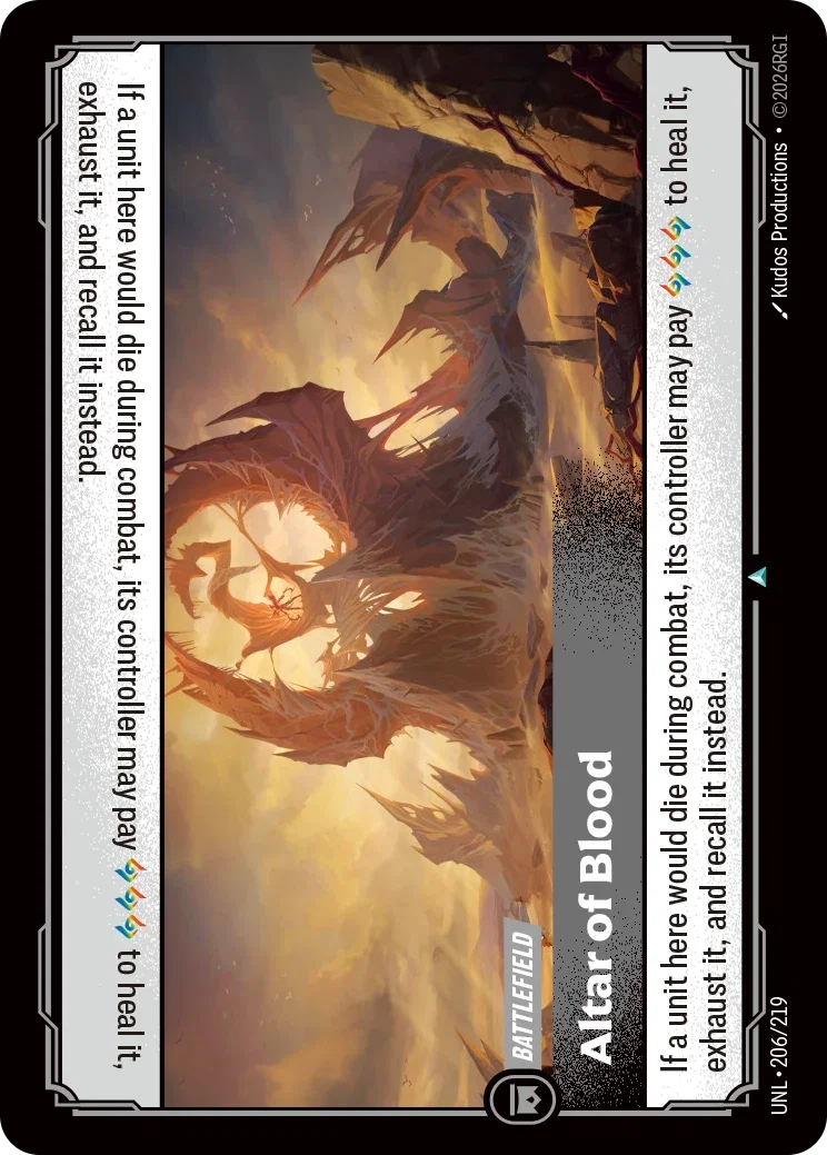 Riftbound TCG - Altar of Blood | Unleashed 206/219