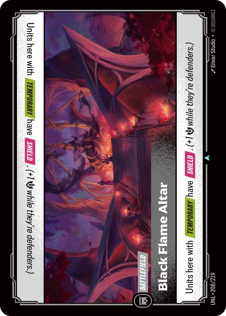 Riftbound TCG - Black Flame Altar | Unleashed 208/219