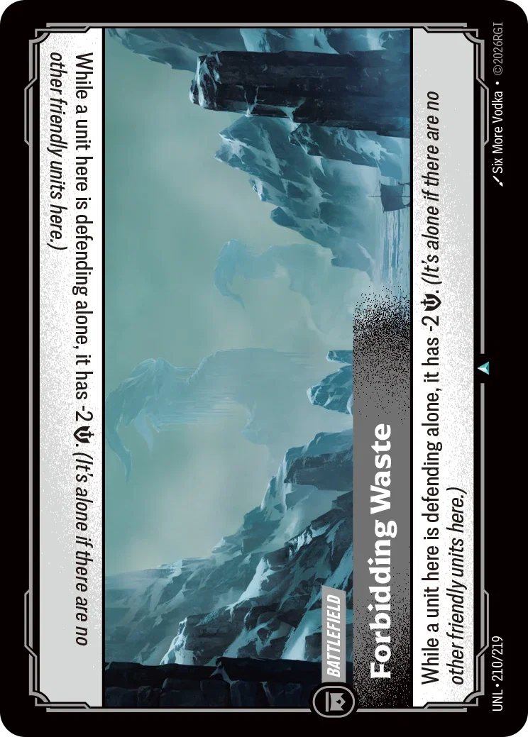 Riftbound TCG - Forbidding Waste | Unleashed 210/219