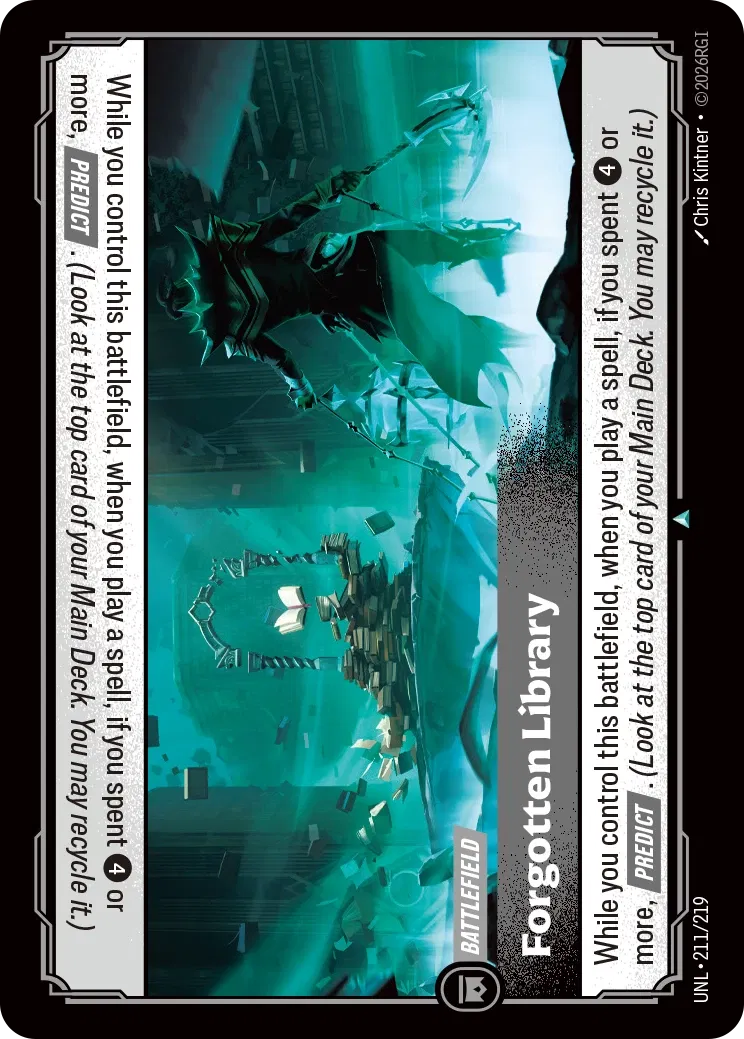 Riftbound TCG - Forgotten Library | Unleashed 211/219