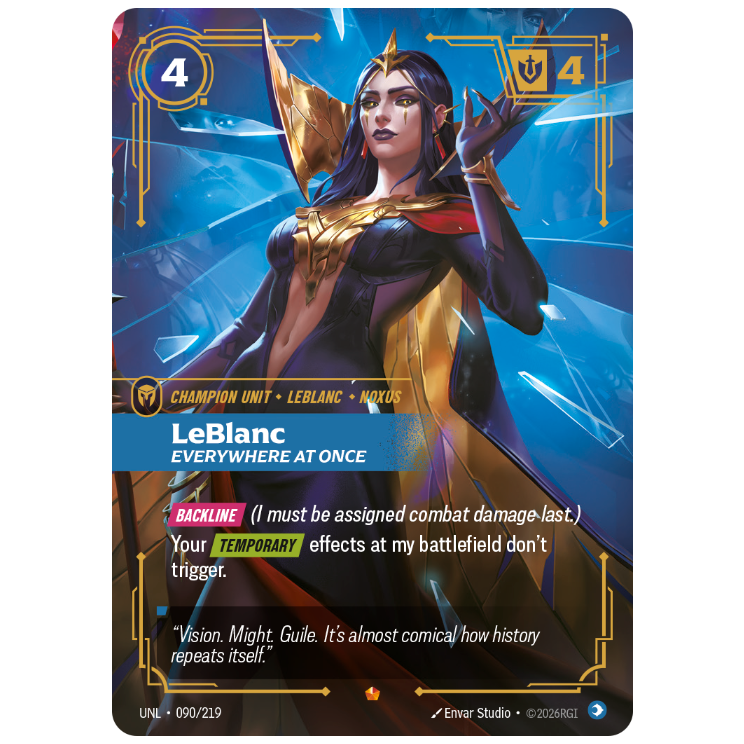 Riftbound TCG - LeBlanc, Everywhere at Once | Unleashed 090/219
