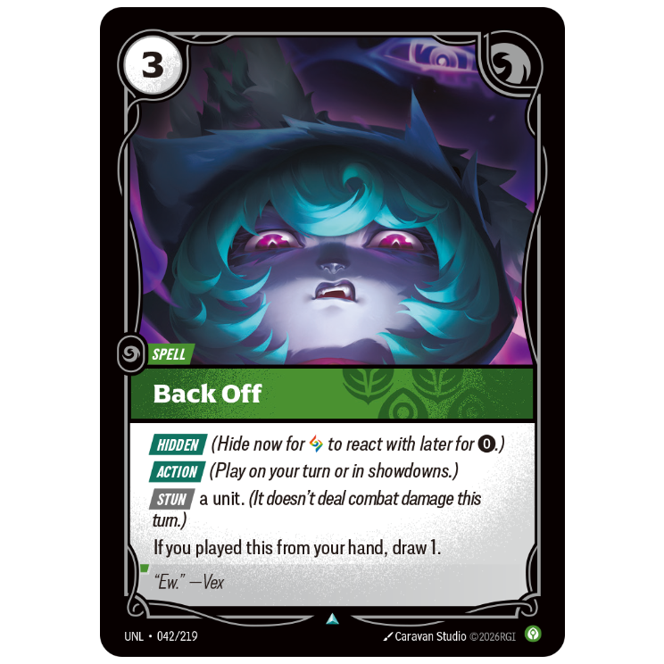 Riftbound TCG - Back Off | Unleashed 042/219