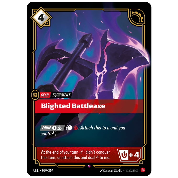 Riftbound TCG - Blighted Battleaxe | Unleashed 019/219