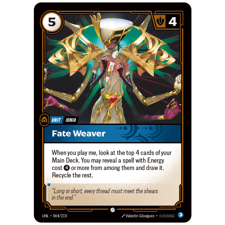 Riftbound TCG - Fate Weaver | Unleashed 064/219