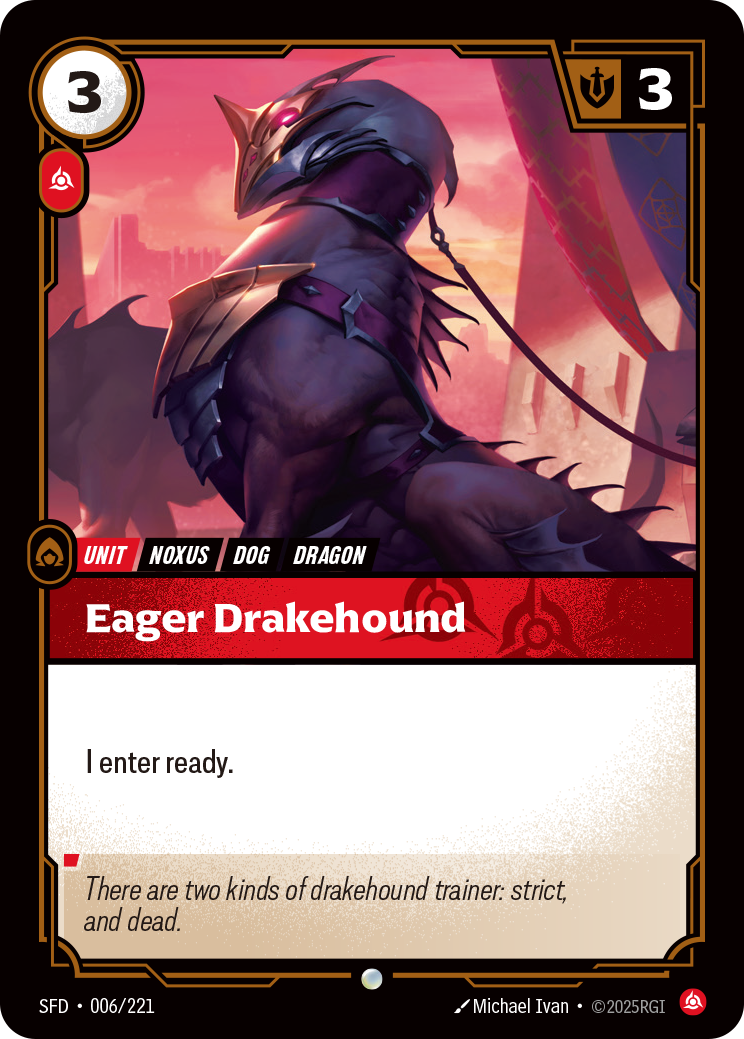 Eager Drakehound - Riftbound Spiritforged #6