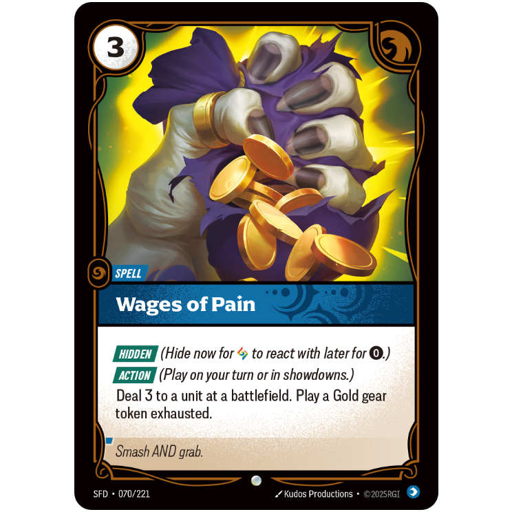 Wages Of Pain - Riftbound Spiritforged #70