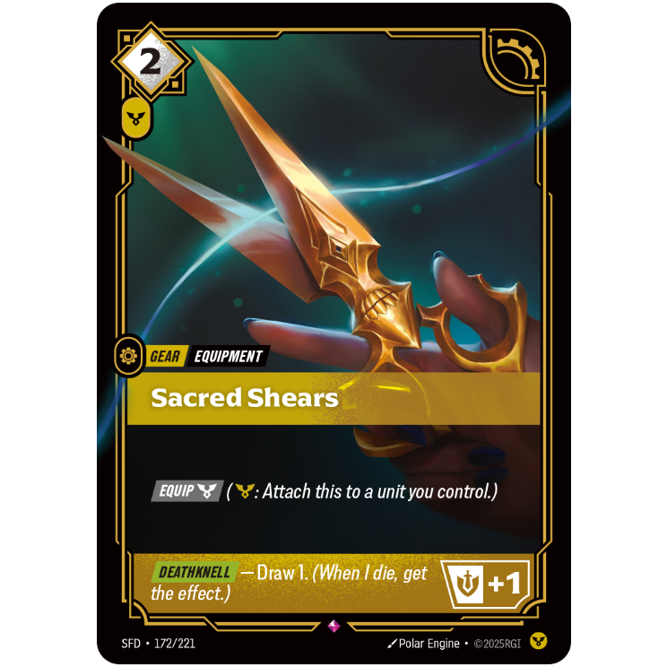 Sacred Shears - Riftbound Spiritforged #172
