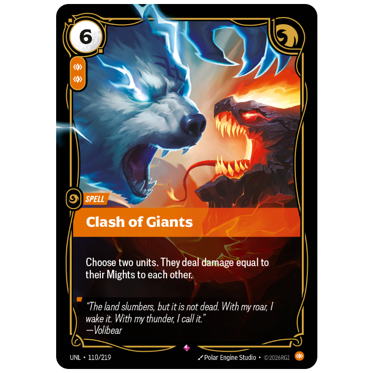 Riftbound TCG - Clash of Giants | Unleashed 110/219