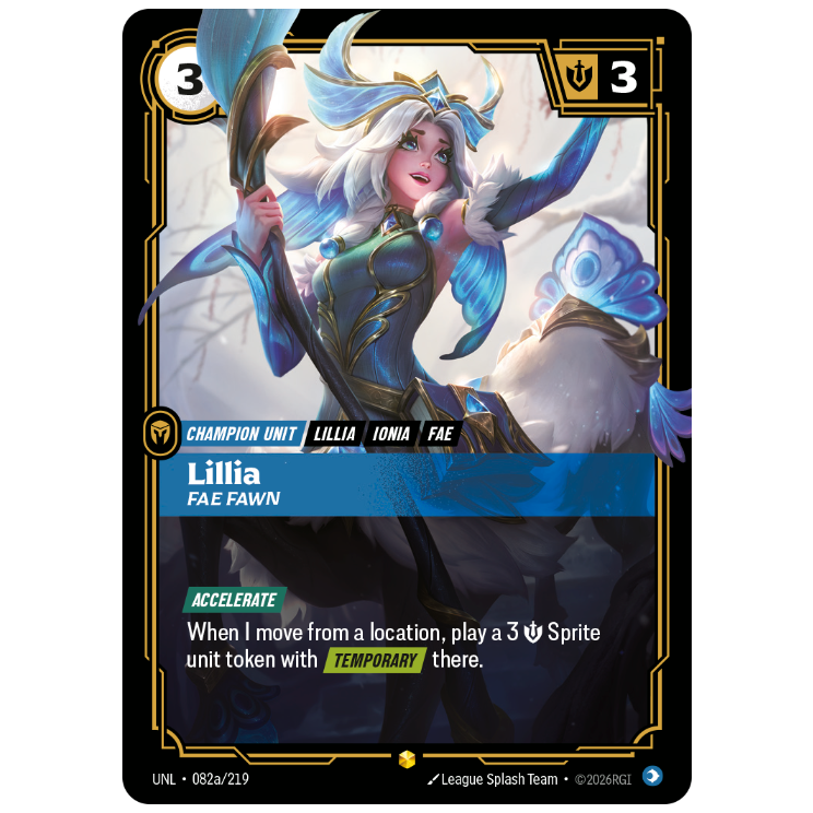 Riftbound TCG - Lillia, Fae Fawn | Unleashed 082a/219
