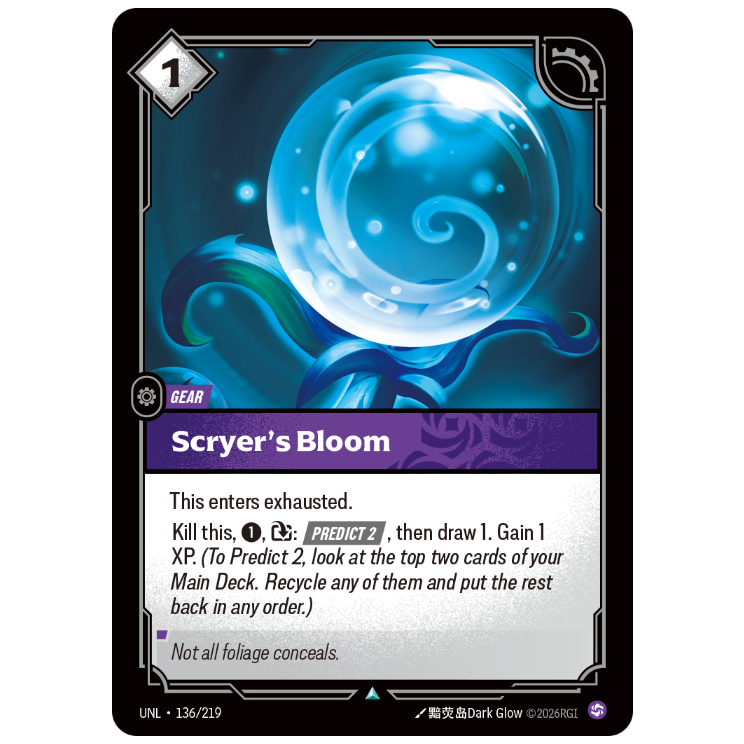Riftbound TCG - Scryers Bloom | Unleashed 136/219