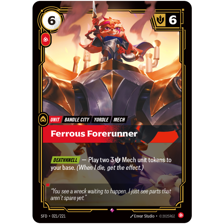 Ferrous Forerunner - Riftbound Spiritforged #21