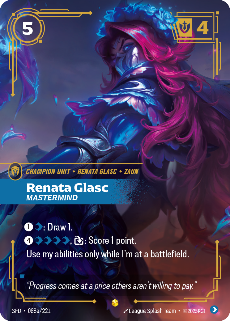 Renata Glasc Mastermind - Riftbound Spiritforged #88a