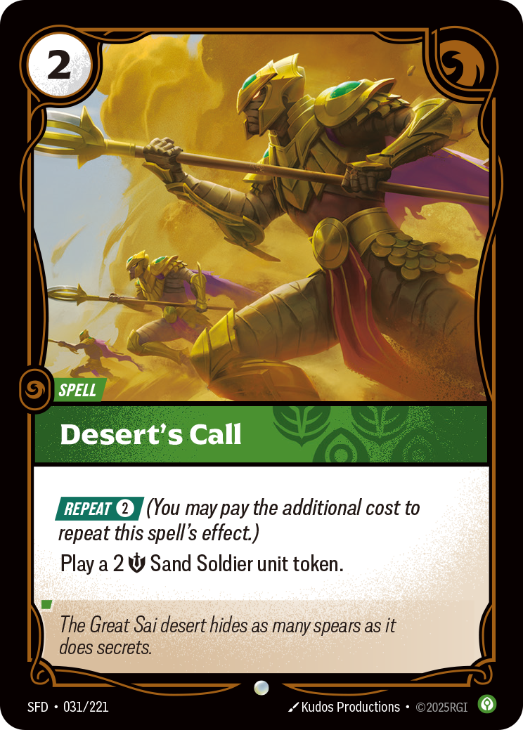 Desert's Call - Riftbound Spiritforged #31