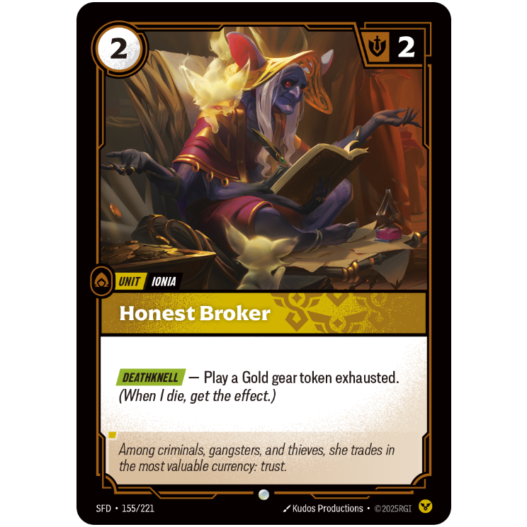 Honest Broker - Riftbound Spiritforged #155