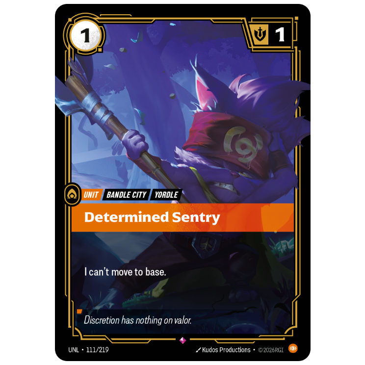 Riftbound TCG - Determined Sentry | Unleashed 111/219