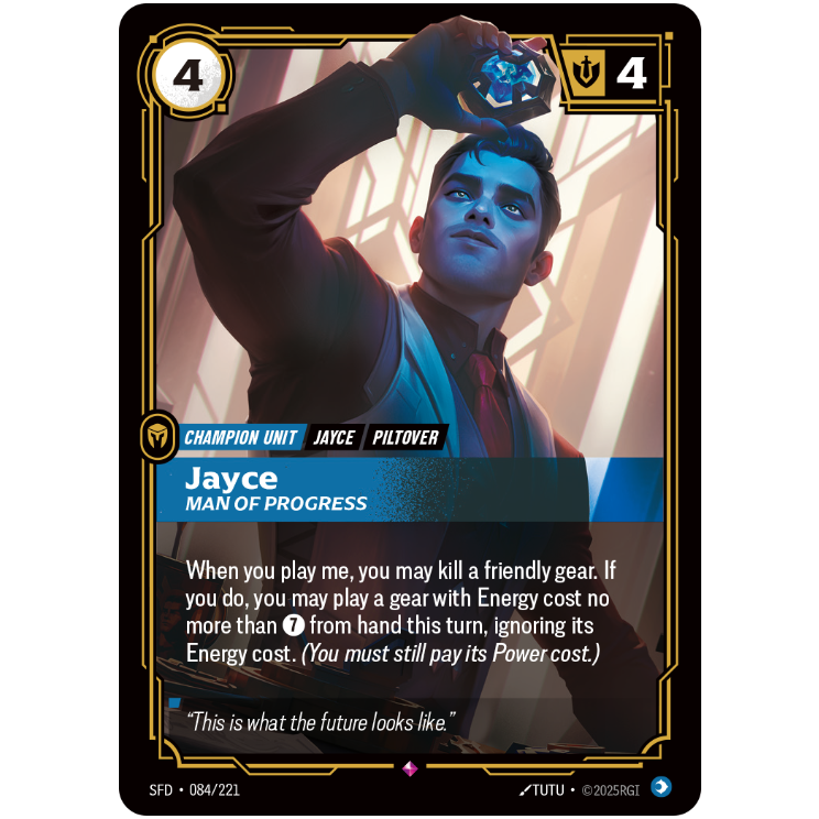 Jayce Man Of Progress - Riftbound Spiritforged #84