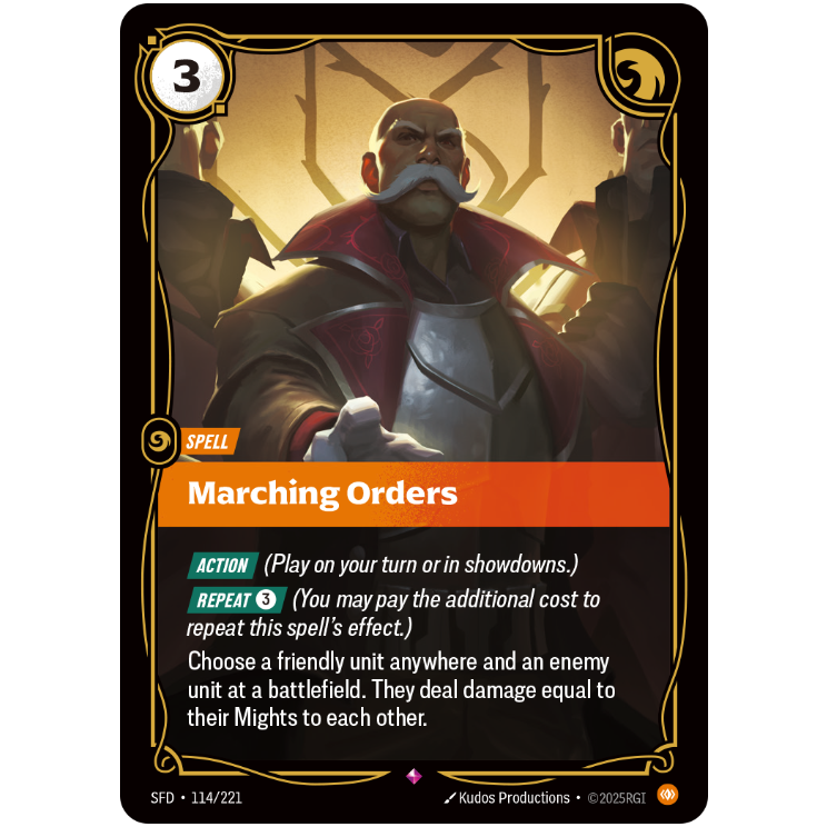 Marching Orders - Riftbound Spiritforged #114